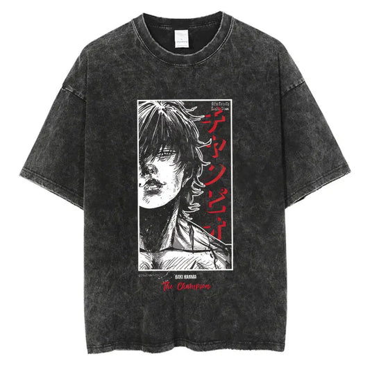 Anime Baki Haman Tshirts Harajuku Vintage