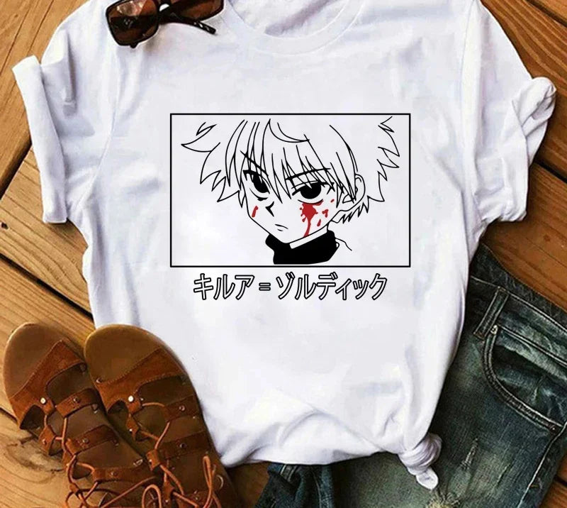 Japanese Anime Hunter X Hunter Graphic Print T Shirt