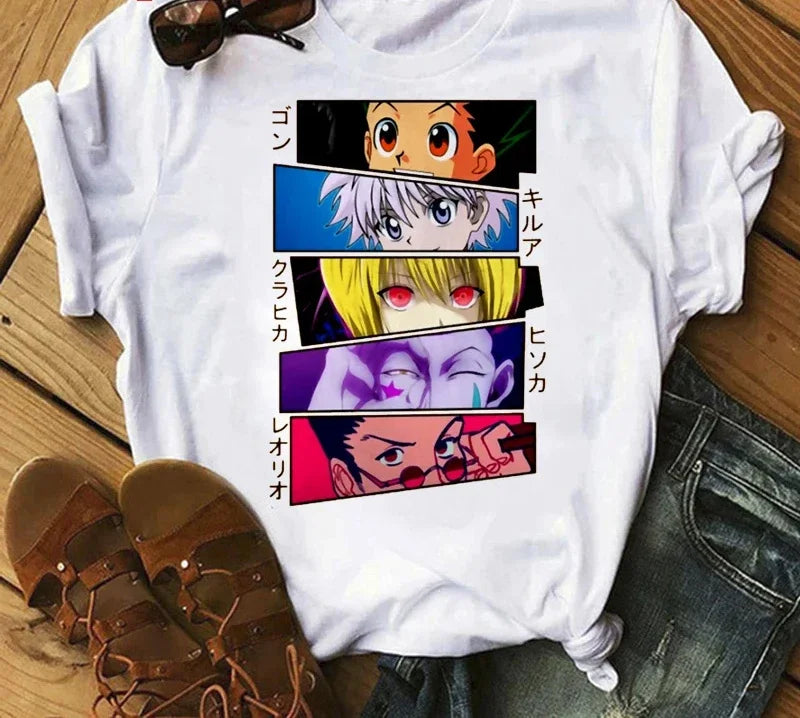 Japanese Anime Hunter X Hunter Graphic Print T Shirt