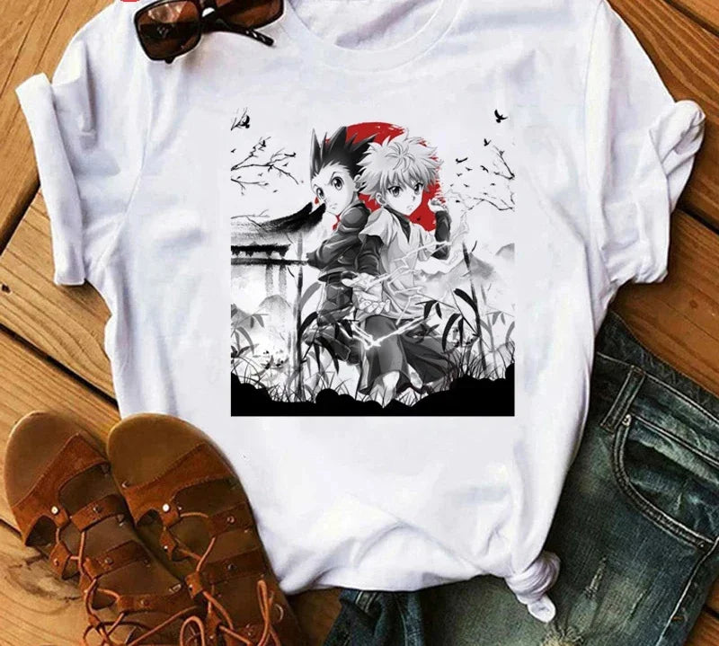 Japanese Anime Hunter X Hunter Graphic Print T Shirt