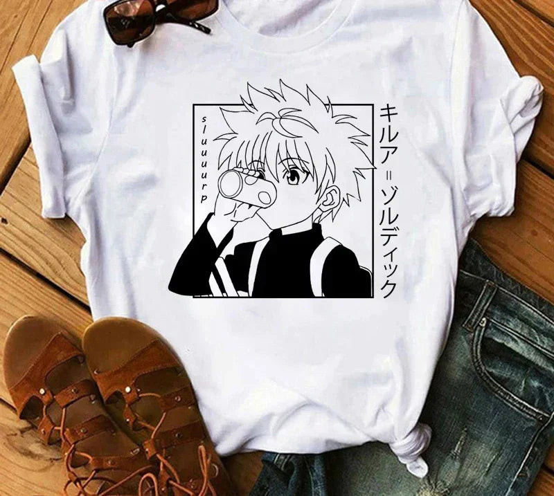 Japanese Anime Hunter X Hunter Graphic Print T Shirt