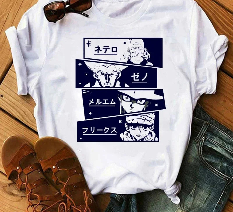 Japanese Anime Hunter X Hunter Graphic Print T Shirt